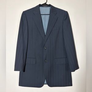 Men's Boss Virgin Wool Navy Blazer Jacket Style Vegas